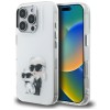 Karl Lagerfeld IML Aquarelle Karl & Choupette & Logo iPhone 16 Pro Case - White Karl Lagerfeld IML Aquarelle Karl & Choupette & Logo iPhone 16 Pro Case - White