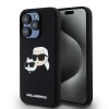 Karl Lagerfeld Silicone Karl&amp;amp;Choupette MagSafe case for iPhone 15 Pro Max - black