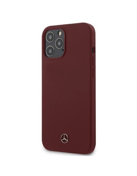 Mercedes Silicone Line Case for iPhone 12 Pro Max - Red Mercedes Silicone Line Case for iPhone 12 Pro Max - Red