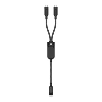 Acefast C5 USB-C - USB-C / USB-C 2in1 100W 480Mb/s cable - black