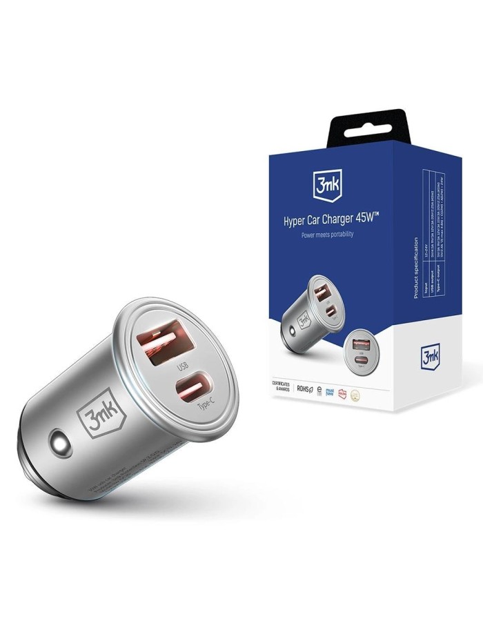 Accessories - 3mk Hyper Car Charger 45W