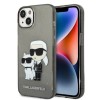 Karl Lagerfeld Glitter Karl&amp;amp;Choupette case for iPhone 14 Plus - black