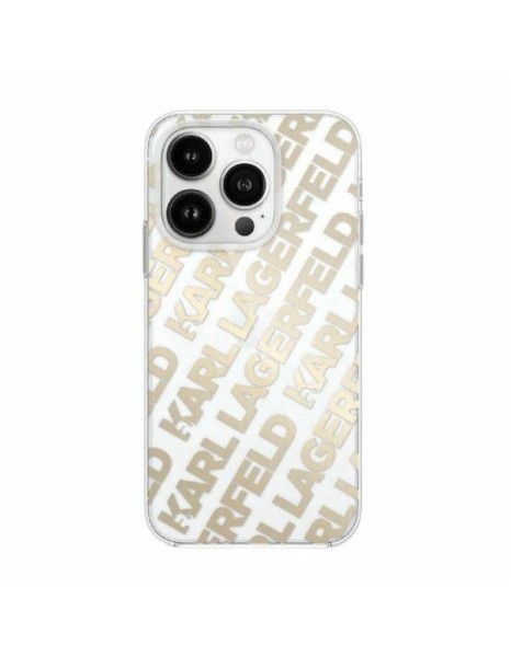 Karl Lagerfeld IML Fullover Logo case for iPhone 15 / 14 / 13 - gold