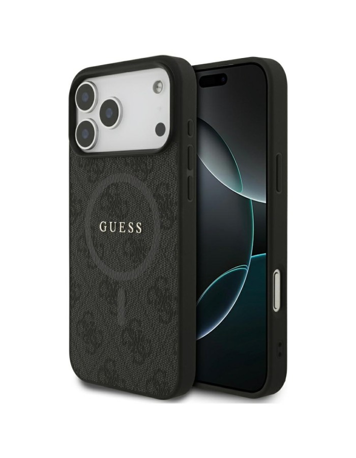 Guess 4G Ring Classic Logo MagSafe case for iPhone 17 Pro Max - black Guess 4G Ring Classic Logo MagSafe case for iPhone 17 Pro Max - black