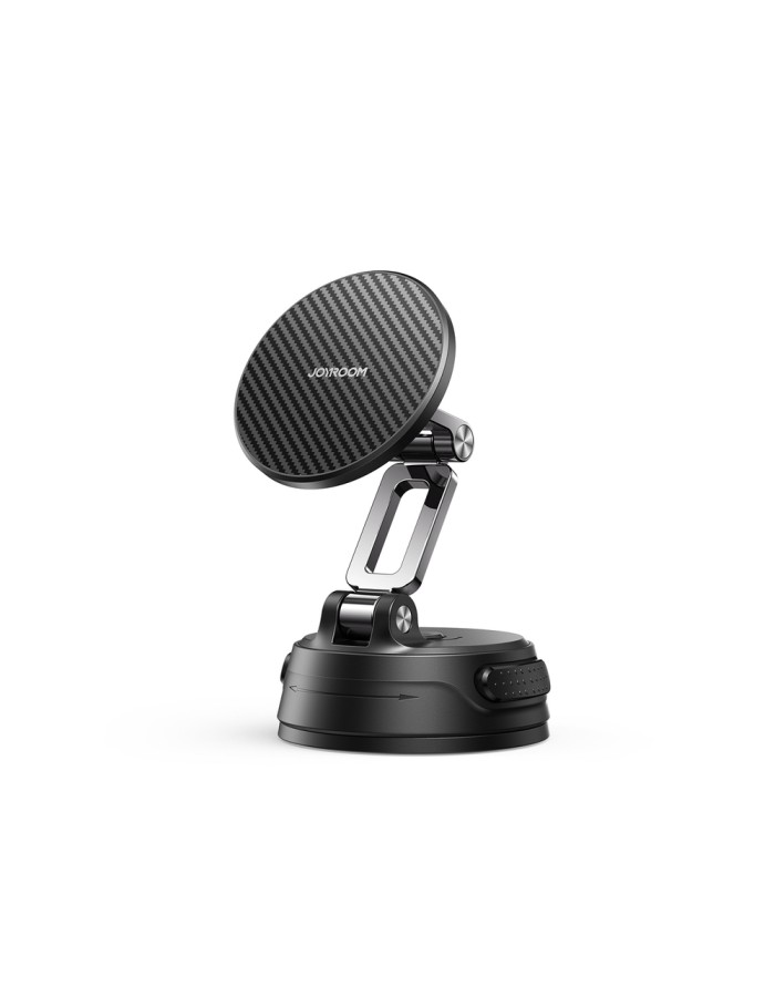 Joyroom JR-ZS51 magnetic car holder with suction cup for windshield or dashboard - black