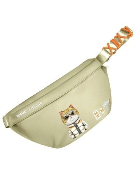 Nimmy Crossbody Cool&Cute 2.0 Cat Shoulder Bag - Green Nimmy Crossbody Cool&Cute 2.0 Cat Shoulder Bag - Green