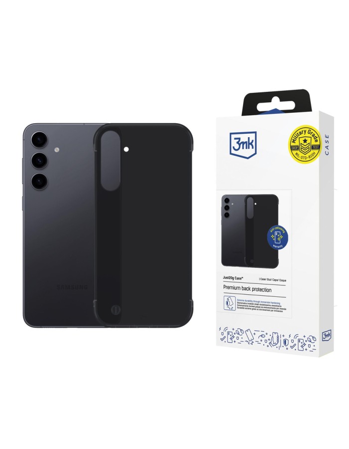 3mk Just20g Matt Case for Samsung Galaxy S24 - Matte Black