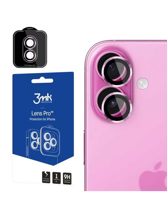 3mk Lens Protection Pro Tempered Glass for iPhone 17 - Purple