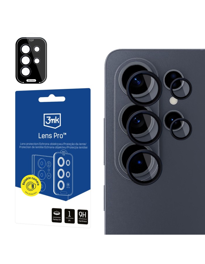 3mk Lens Protection Pro Black Hybrid Glass for the Camera Lens on the Samsung Galaxy S26 Ultra