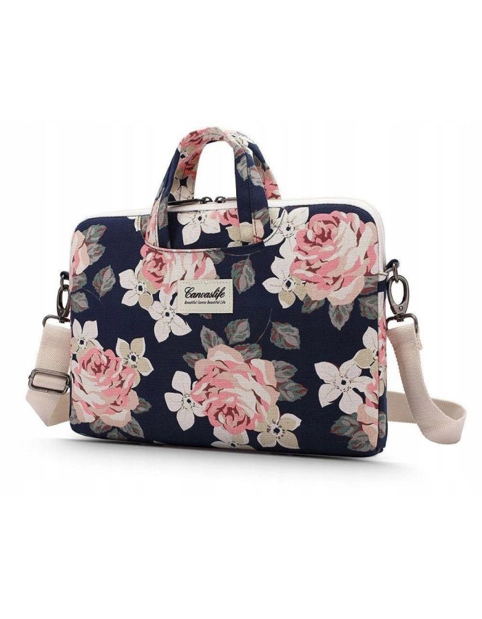 Canvaslife Briefcase Laptop Bag 15-16&amp;#39;&amp;#39; - Navy Blue/Pink