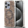 Guess IML GCube MagSafe case for iPhone 15 Pro Max - brown Guess IML GCube MagSafe case for iPhone 15 Pro Max - brown