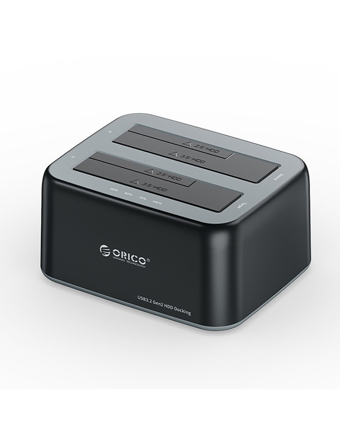 Orico 6829C3 Docking Station for 2 x 2.5"/3.5" SATA HDD/SSD - Black Orico 6829C3 Docking Station for 2 x 2.5"/3.5" SATA HDD/SSD - Black