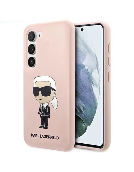 Karl Lagerfeld KLHCS23SSNIKBCP S23 S911 hardcase pink/pink Silicone Ikonik