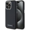 Karl Lagerfeld FW Metal Plate MagSafe iPhone 15 Pro Max Case - Black