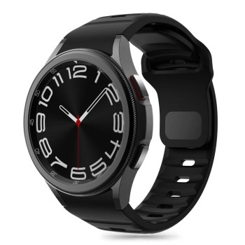 Tech-Protect Silicone Line Strap for Samsung Galaxy Watch 4 / 5 / 5 Pro / 6 / 7 / FE - Black