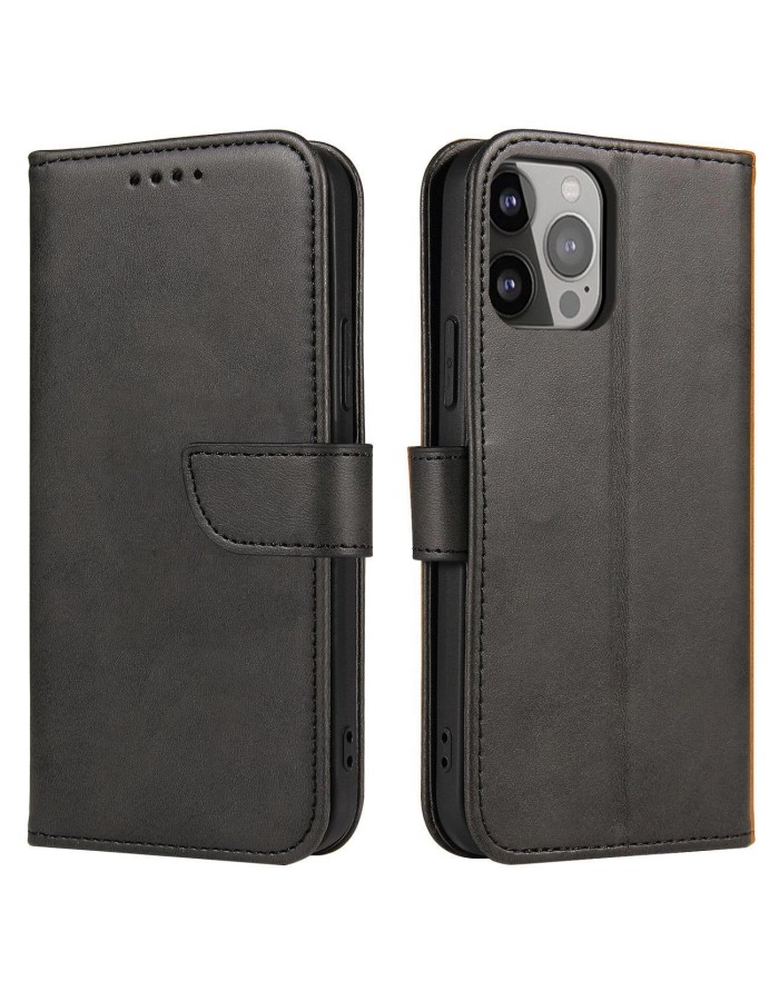 Flip and Wallet Magnet Case for Infinix Hot 30 - Black