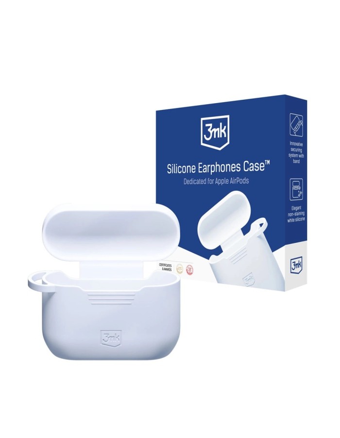 3mk Silicon AirPods Case for AirPods Pro / AirPods Pro 2 - white