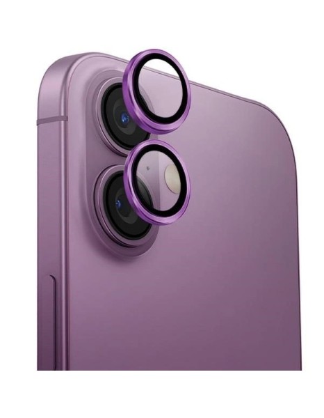 Uniq Optix Aluminum Camera Lens Protector with Applicator for iPhone 16 / iPhone 16 Plus - Pink Uniq Optix Aluminum Camera Lens Protector with Applicator for iPhone 16 / iPhone 16 Plus - Pink