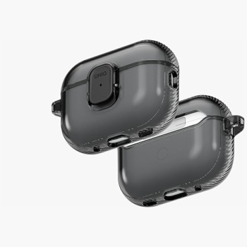 Uniq Glase Pro Case for AirPods Pro 3 Lock Case - Transparent Black