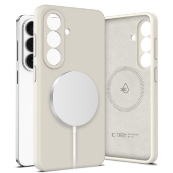 Tech-Protect Silicone MagSafe Case for Samsung Galaxy S26 - Beige Tech-Protect Silicone MagSafe Case for Samsung Galaxy S26 - Beige