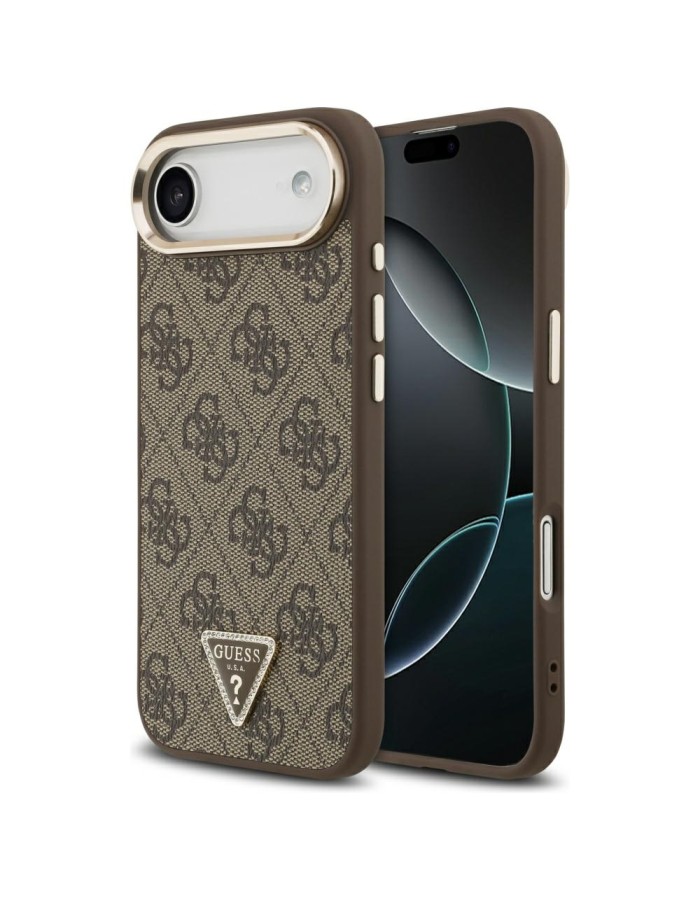 Guess 4G Triangle Logo MagSafe Case for iPhone Air Brown - Gold Guess 4G Triangle Logo MagSafe Case for iPhone Air Brown - Gold