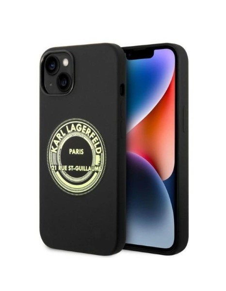 Karl Lagerfeld KLHCP14MSRSGRCK iPhone 14 Plus 6.7 "hardcase black / black Silicone RSG