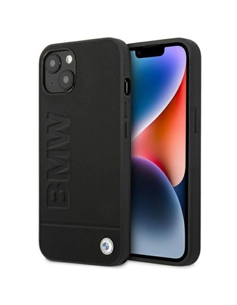Case BMW BMHCP14MSLLBK iPhone 14 Plus 6.7 "black / black Leather Stamp Case BMW BMHCP14MSLLBK iPhone 14 Plus 6.7 "black / black Leather Stamp