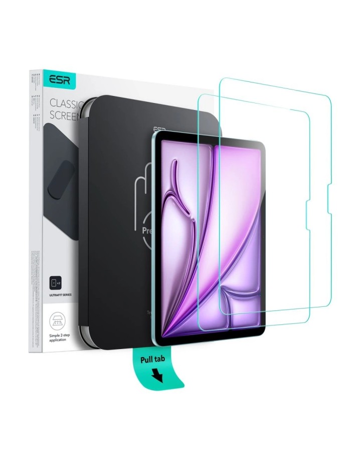 ESR UltraFit Tempered Glass 2-pack for iPad Air 11" (2024/2025/2026)
