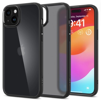 Spigen Ultra Hybrid iPhone 15 Plus Case - Black
