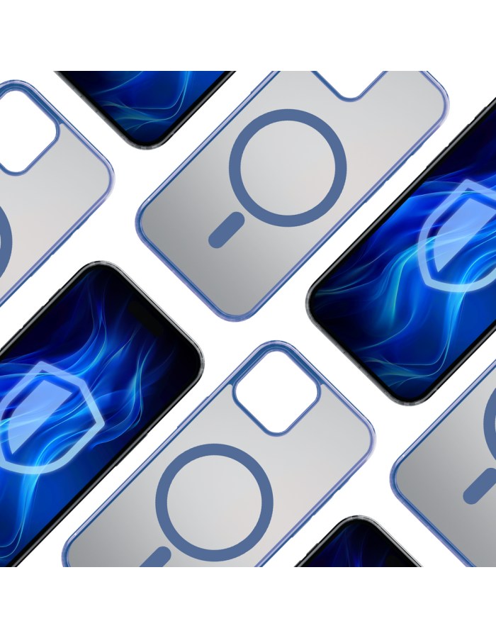 3mk Frosty MagCase Blue Case for Apple iPhone 14 Plus - Transparent