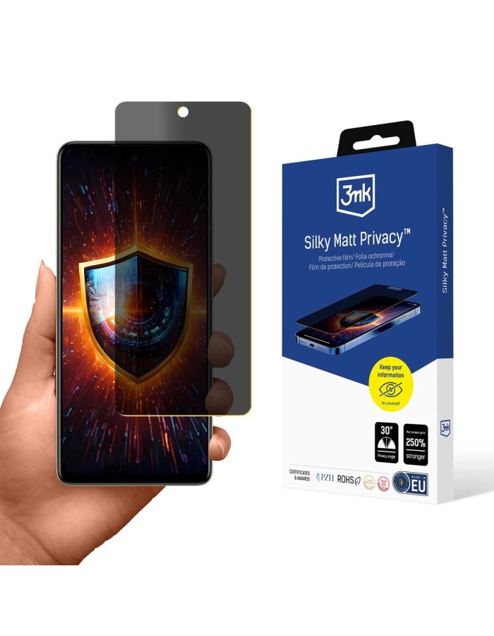 Privacy Screen Protector Matte 3mk Silky Matt Privacy for Tecno Spark 20 Pro