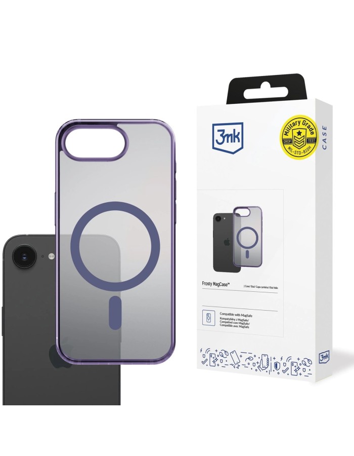 3mk Frosty MagCase for Apple iPhone 16E - Purple