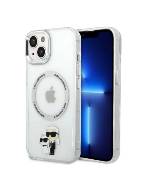 Karl Lagerfeld KLHMP14MHNKCIT iPhone 14 Plus 6.7" hardcase transparent Iconic Karl&amp;amp;Choupette Magsafe