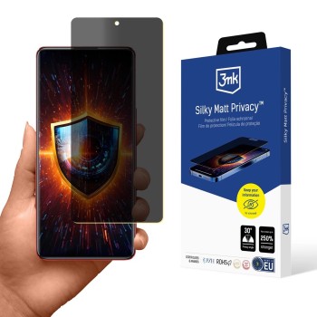 Privacy screen protector 3mk Silky Matt Privacy for Infinix Note 30 Vip Privacy screen protector 3mk Silky Matt Privacy for Infinix Note 30 Vip