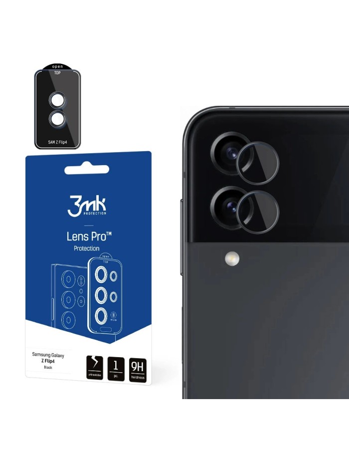 3mk Lens Protection Pro Camera Cover for Samsung Galaxy Z Flip 4 - Black