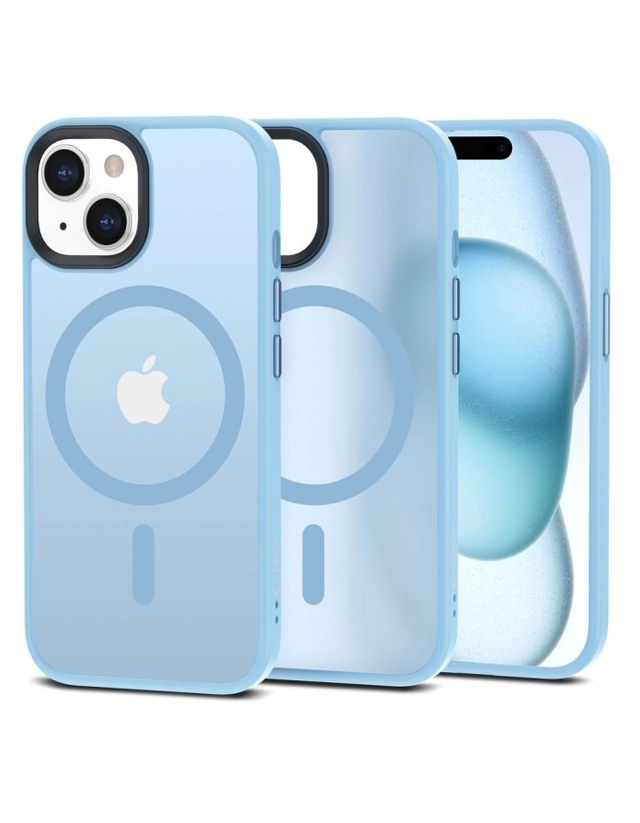 Tech-Protect MagMat MagSafe iPhone 15 Case - Matte Blue Tech-Protect MagMat MagSafe iPhone 15 Case - Matte Blue