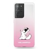 Karl Lagerfeld Choupette Fun Case for Samsung Galaxy S21 Ultra - Pink