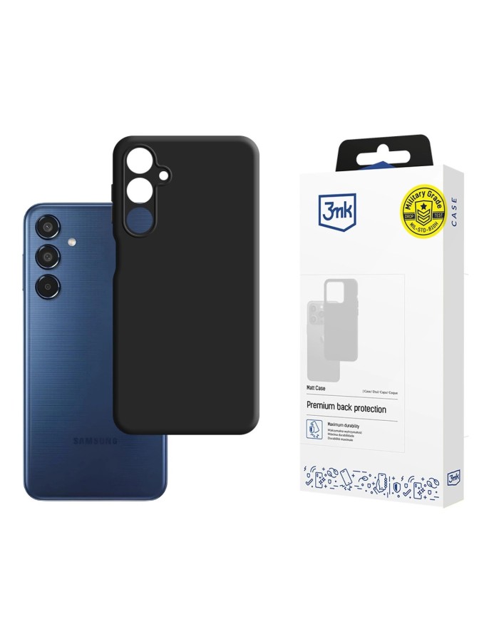 3mk Matt Case for Samsung Galaxy M35 5G - Black