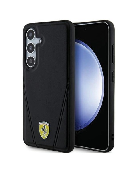 Ferrari Hot Stamp V Lines MagSafe case for Samsung Galaxy S24 - black