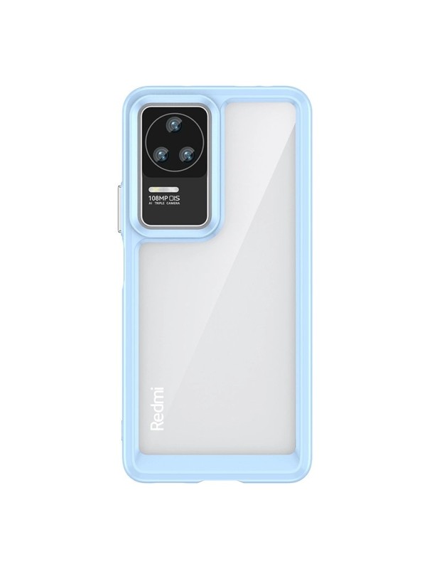 Outer Space Case for Xiaomi Poco F4 5G cover with a flexible frame blue Outer Space Case for Xiaomi Poco F4 5G cover with a flexible frame blue