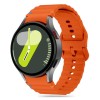 Tech-Protect Silicone Sport Strap for Samsung Galaxy Watch 4 / 5 / 5 Pro / 6 / 7 / FE - Orange