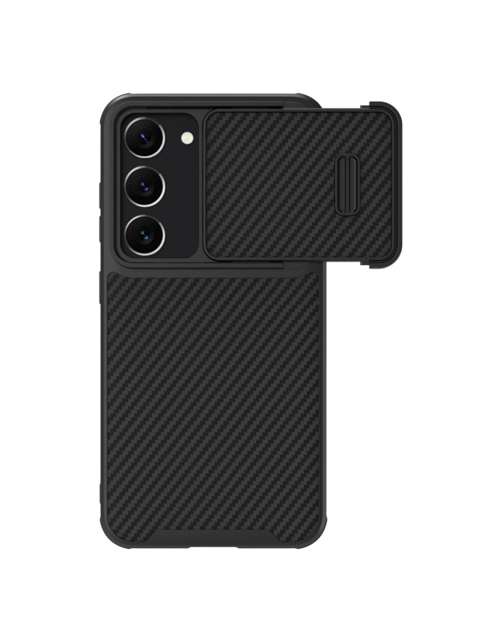 Nillkin Synthetic Fiber S Case for Samsung Galaxy S23+, camera cover, black Nillkin Synthetic Fiber S Case for Samsung Galaxy S23+, camera cover, black