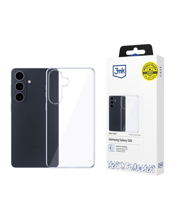 3mk Clear Case for Samsung Galaxy S26 - transparent