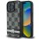 DKNY Checkered Pattern &amp;amp; Printed Stripes Case for iPhone 16 Pro Max - Black