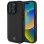 Mercedes Textured And Plain Leather MagSafe case for iPhone 16 Pro Max - black
