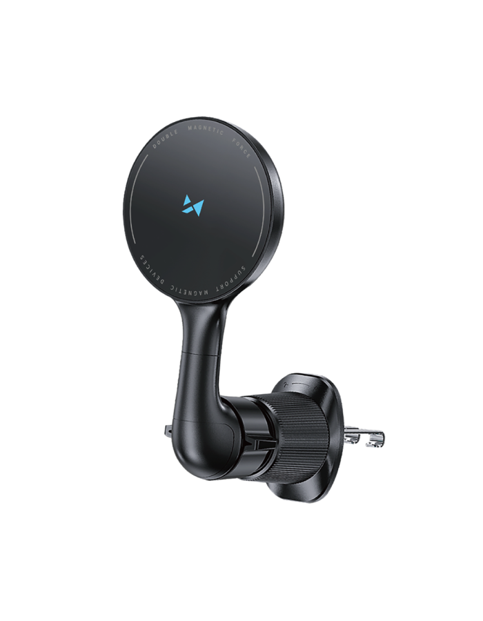 Wozinsky WCT5-6S4Y Car Holder with Qi/MagSafe 15W Inductive Charger for Air Vent - Black Wozinsky WCT5-6S4Y Car Holder with Qi/MagSafe 15W Inductive Charger for Air Vent - Black