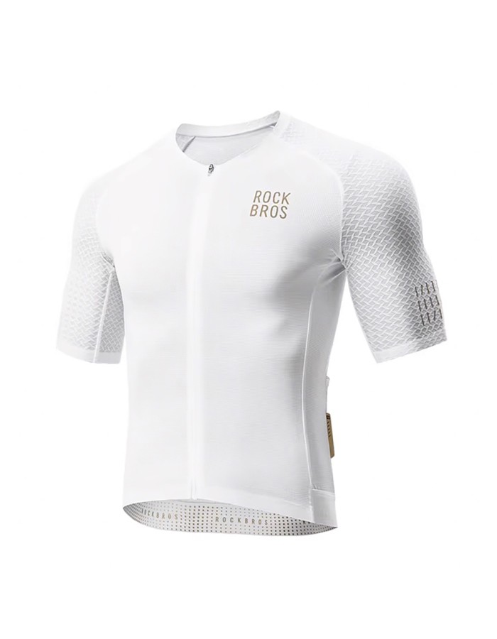 Rockbros YDDX011 Diamond Short Sleeve Cycling Jersey Size S - White
