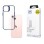 3mk Satin Armor Case+ Blue for Apple iPhone 14 - transparent