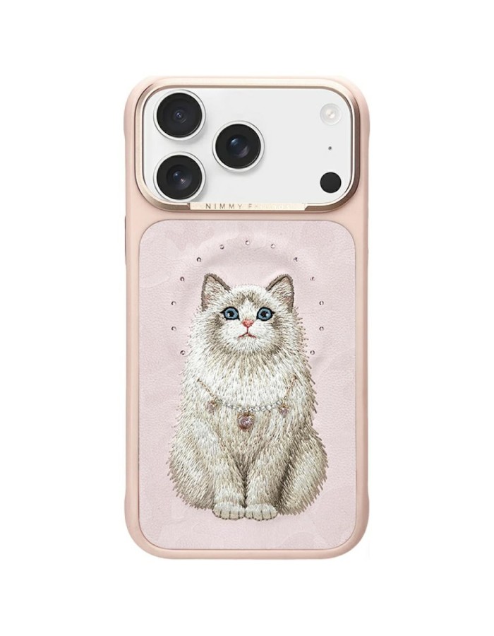 Nimmy Lucky Fashion Cat MagSafe case for iPhone 17 Pro Max - pink