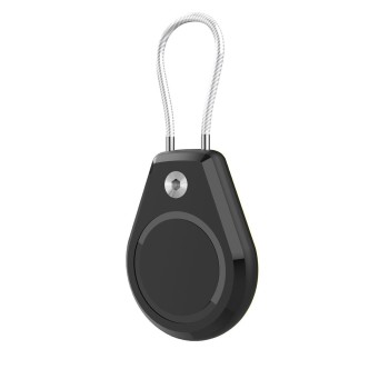 Apple AirTag Case Waterproof with Steel Cable - Black Apple AirTag Case Waterproof with Steel Cable - Black